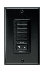 Somfy DecoFlex 5 Channel RTS Wireless Wall  Switch Black 1810830 Free Shipping | Florida Automated Shade