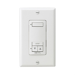 Somfy DecoFlex 1 Channel RTS Wireless  White Wall Switch 1810897 | Florida Automated Shade