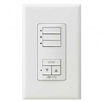 Somfy DecoFlex 3 Channel RTS Wireless  White Wall Switch 1811071 | Florida Automated Shade