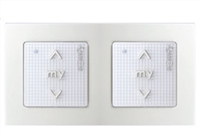 Somfy Smoove 1 RTS Surface Mount Control Switch Walnut 9015238