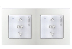 Somfy Smoove 1 RTS Surface Mount Control Switch Walnut 9015238