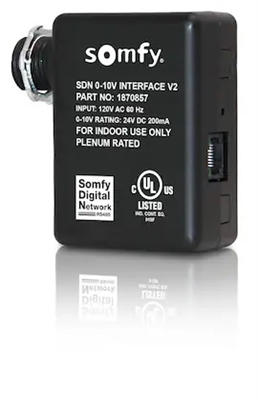 Somfy SDN 0-10v Interface V2  1870857 | Home Automation | Florida Automated Shade
