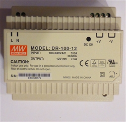 Din Rail Mount 12 Volt 7.5A 90W AC/DC Power Supply 1943511
