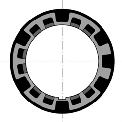 Simu T6 85mm Round Drive Wheel   9690085