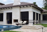 FAS Fenetex Motorized Hurricane Screen | Miami Dade County and State of Florida Approved | Florida Automated Shade