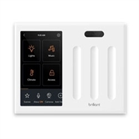 Brilliant 3 Switch Panel G3 | All-in-One Smart Home Control | Controls Smart Home Apps with a single app | FAS Blinds | Florida Automated Shade