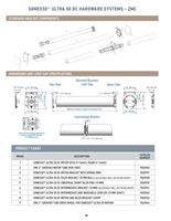 Sonesse Ultra 50 DC Motor Hardware Systems ZMC Selection Guide P22-24 |  Florida Automated Shade